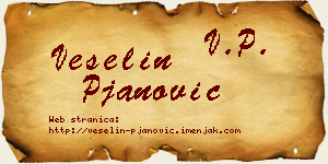 Veselin Pjanović vizit kartica